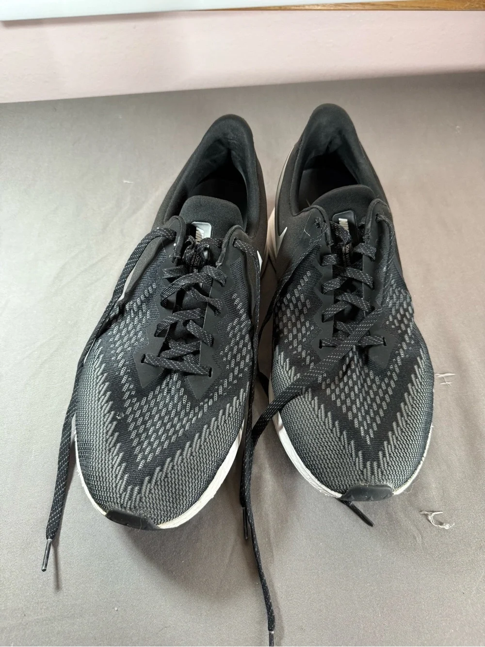 Nike Black & White Zoom Running Shoes